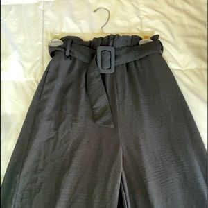 flowey black pants